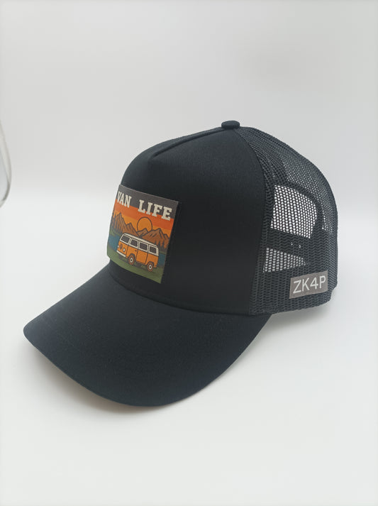 STARTER Pack Van Life - Casquette ZK4P noire + badge Van Life