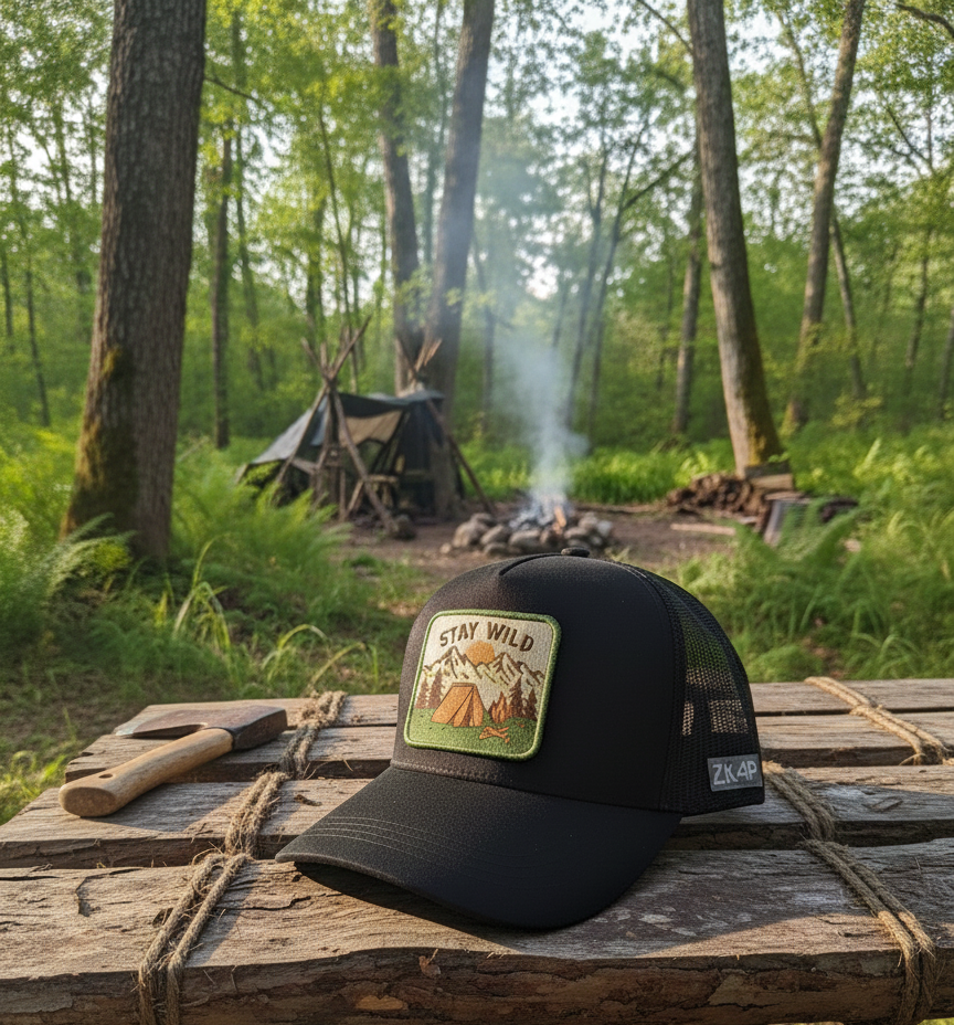 #03- Casquette et badge a scratcher stay wild