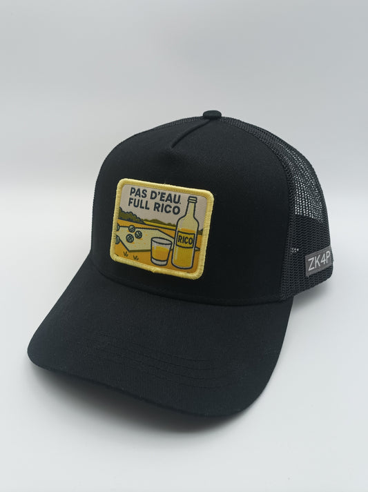 STARTER Pack RICO - Casquette ZK4P noire + badge Full RICO