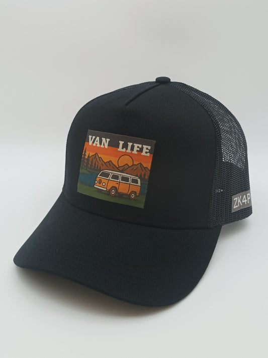STARTER Pack Van Life - Casquette ZK4P noire + badge Van Life